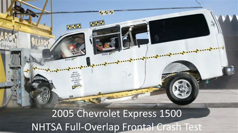 chevy express crash test side impact|2008 Chevrolet Express 1500/GMC Savana NHTSA Frontal Impact.